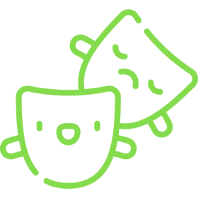 Comedy and tragedy masks illustration